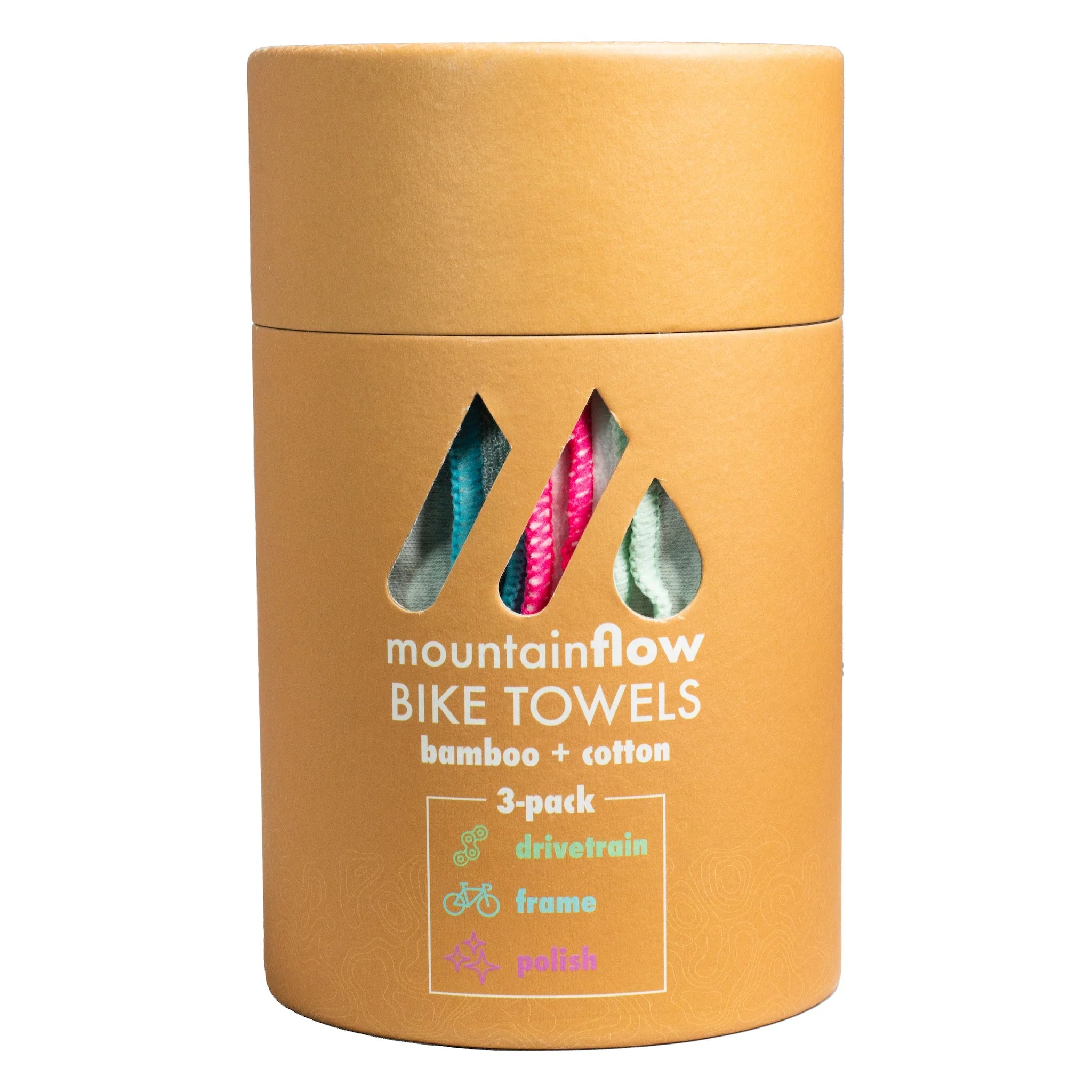 Bamboo + Cotton Bike Towels - 3 Pack - Image 2