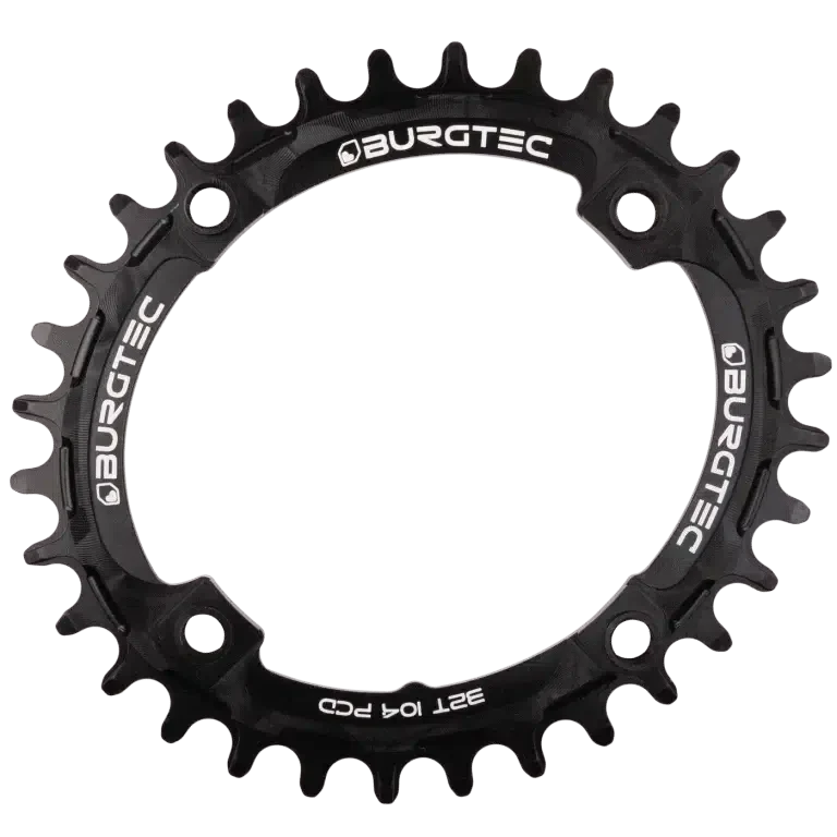 Burgtec 4-bolt 104mm BCD Oval Thick Thin Chainring