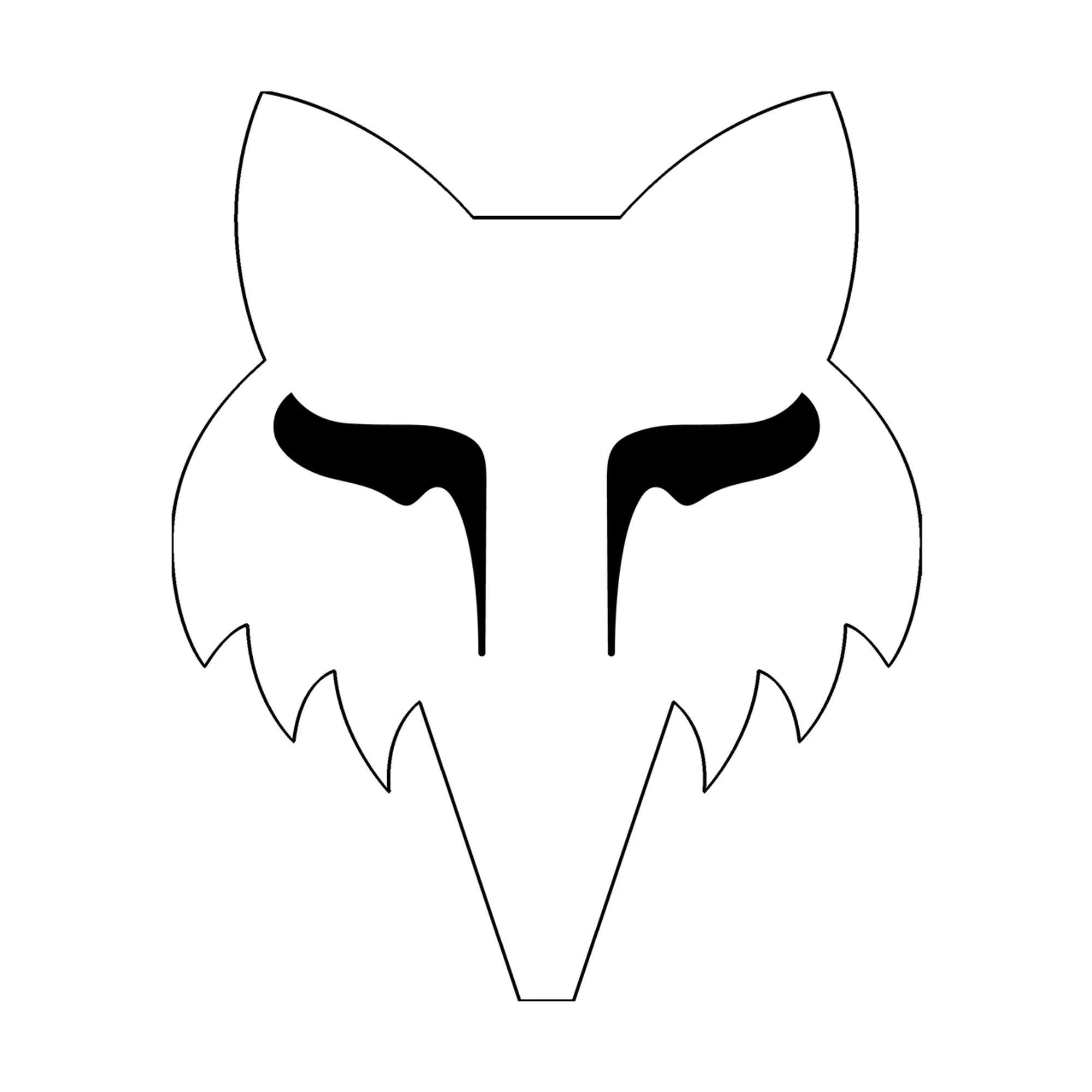 Fox Head 4" Sticker - Image 5