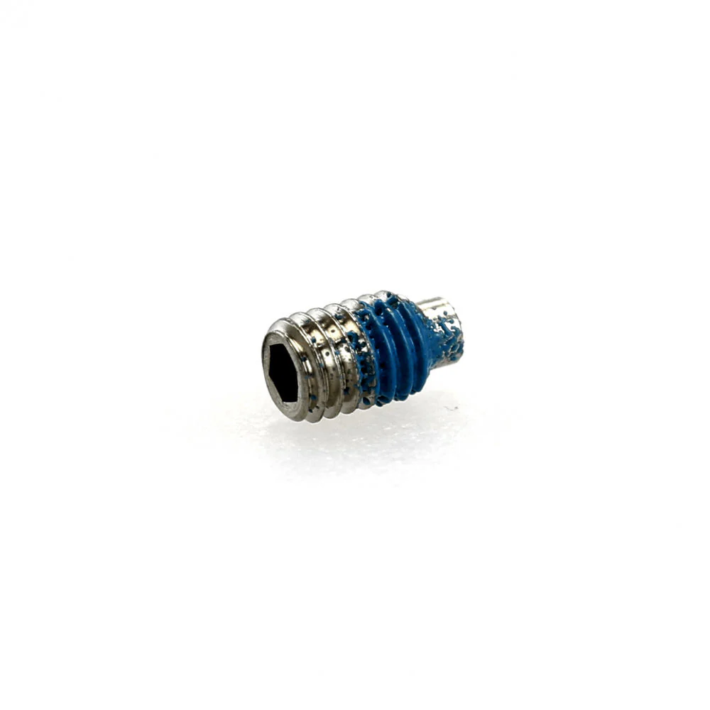 FOX Screw M3 x .5mm x 5mm SS Socket Set Dog Point Nylock Patch