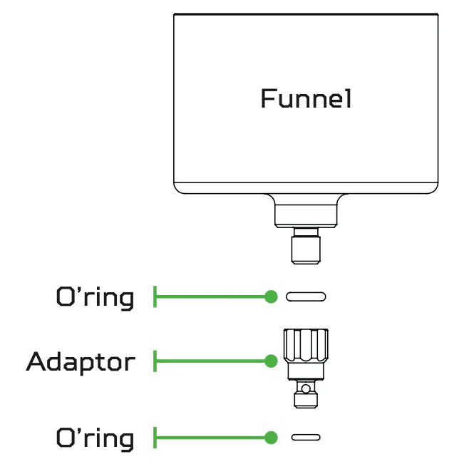 Hope Tech 4 EVO Bleed Funnel Adapter Only