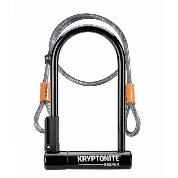 Kryptonite Keeper 12 Standard U-Lock with Cable