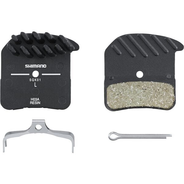 Shimano Organic / Resin Pads with Cooling Fins