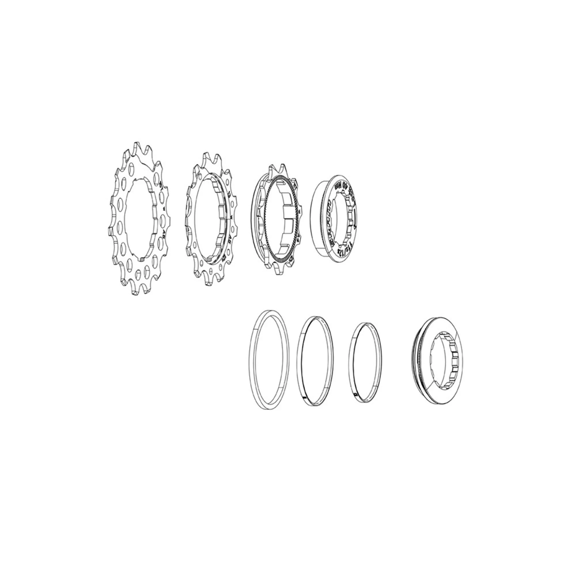 SRAM XS-1270 T-Type Eagle Cassette Replaceable Cogs